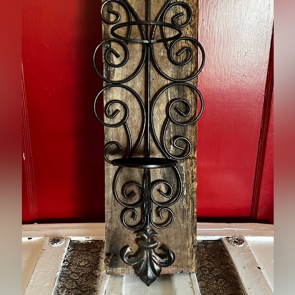 Vintage Architectural Salvage, Rustic Iron Scrolls, and Fleur De Lis Details - Picture 6 of 7